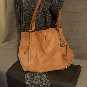 Tan Leather Vince Camuto Shoulder Bag